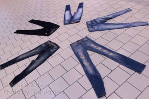 Jeans in star shape
